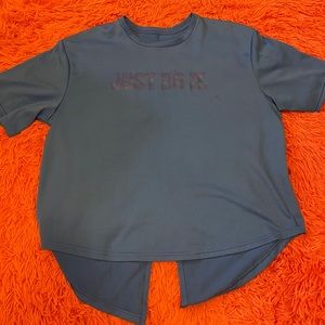 NIKE open back dri fit shirt